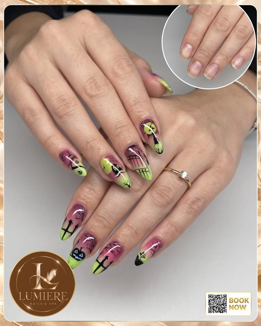 Halloween nail art